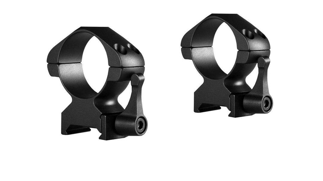 Hawke Precision Steel Ring Mounts 30mm High Weaver Lever
