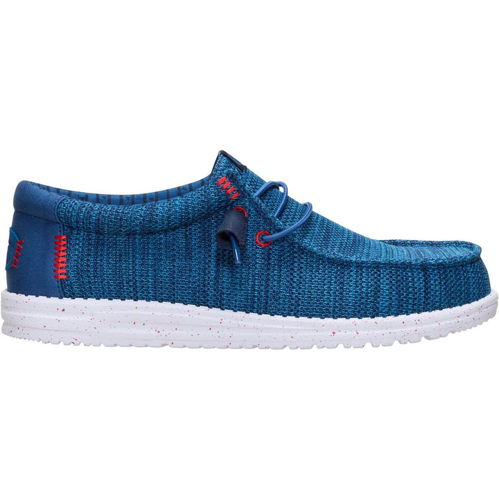 HEYDUDE Wally Stretch Sox Slip on Shoe Ensign Blue/Multi