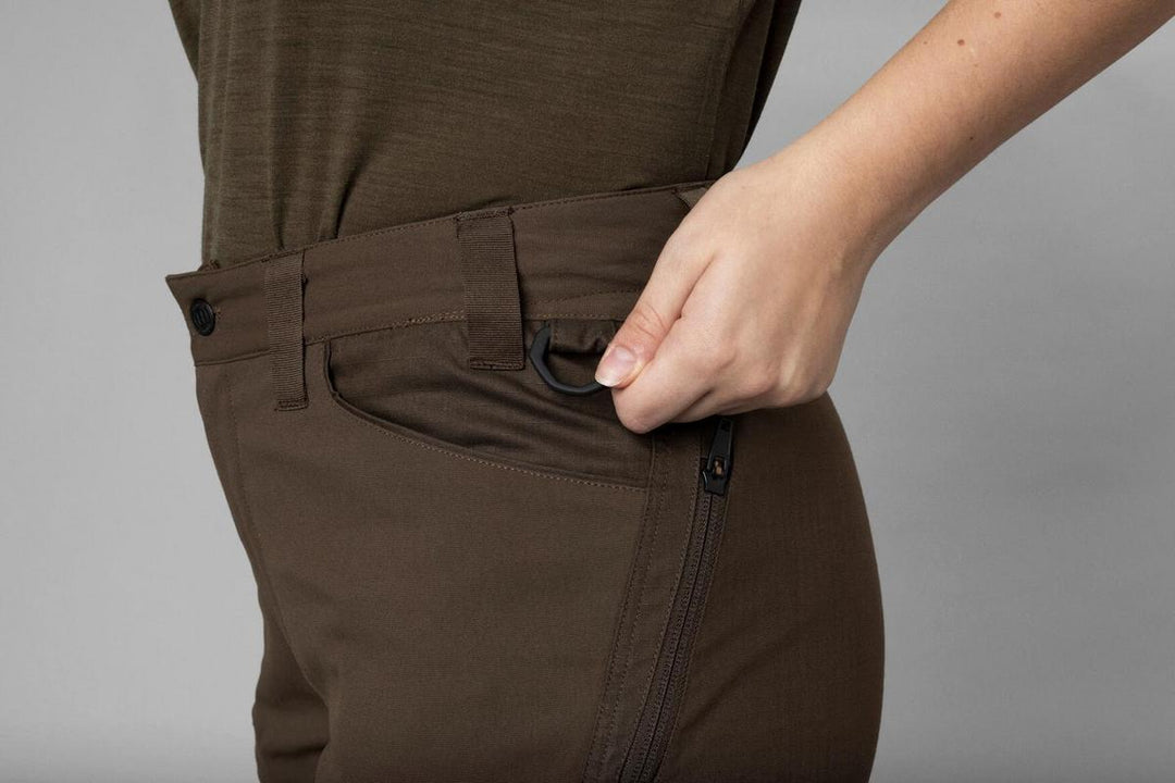 Harkila Runa trousers Women Slate brown/Willow green