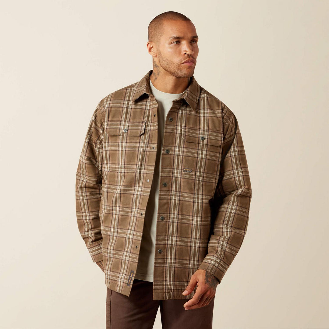 Ariat Mens Rebar Flannel Insulated Shirt Jacket