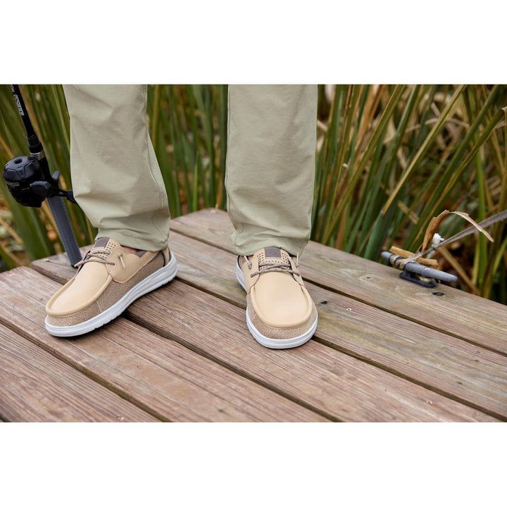 HEYDUDE Welsh Grip Classic Mesh Shoes Incense/Morel Brown