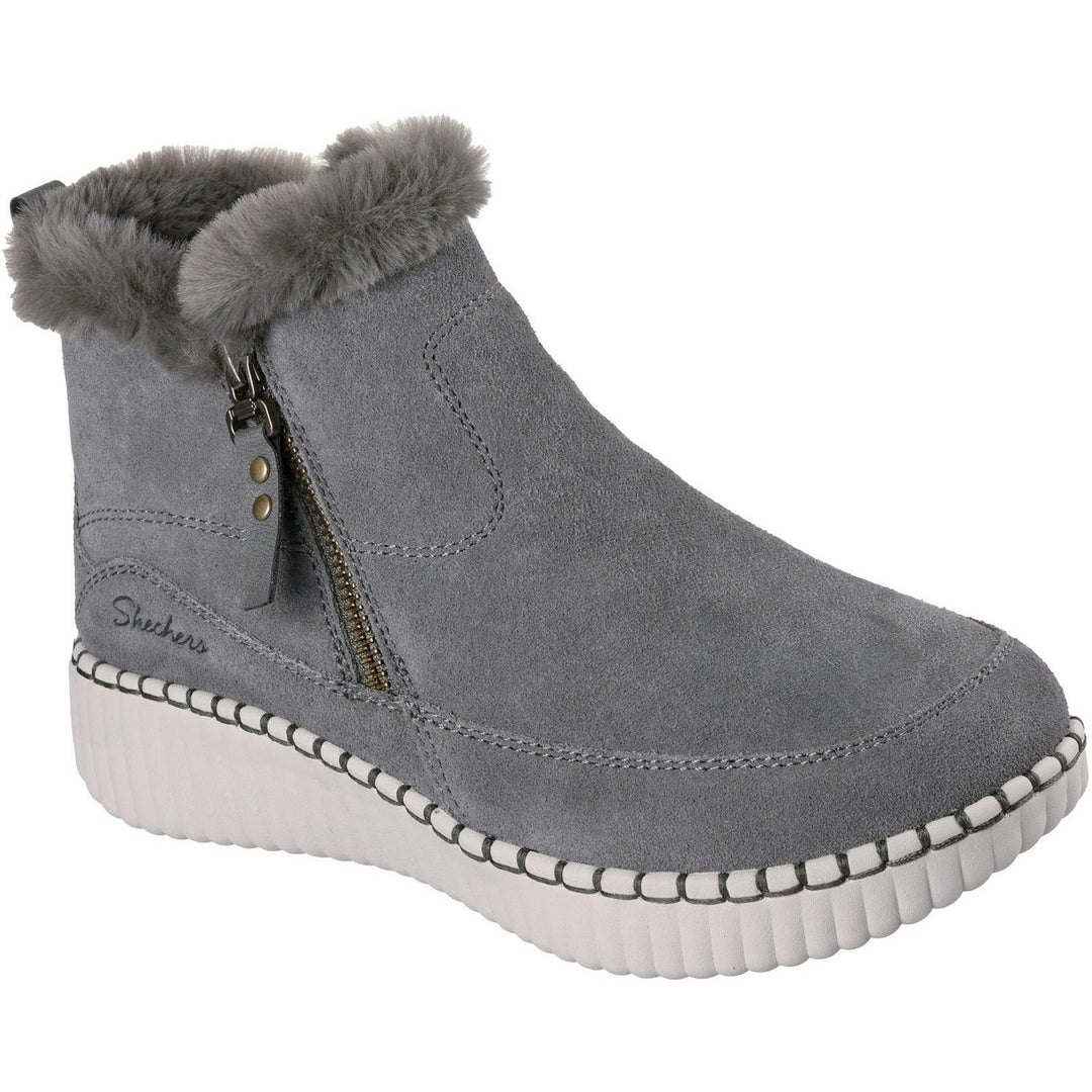 WILSHIRE BLVD FRESH ZIP Olive Suede/Faux Fur