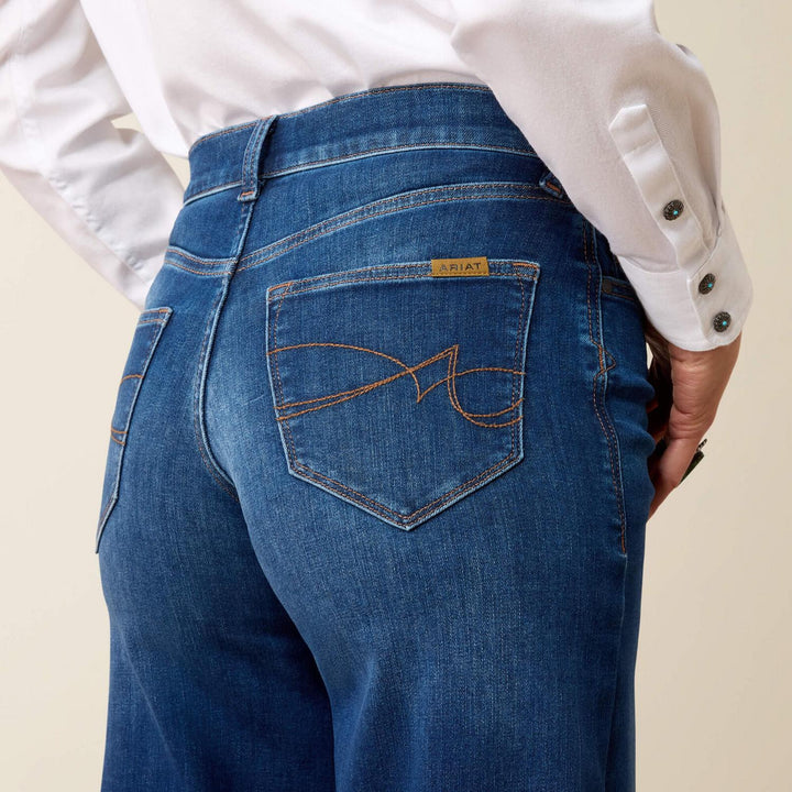 Ariat Ladies High Rise Vilma Ultrastretch Wide Jean – view 2