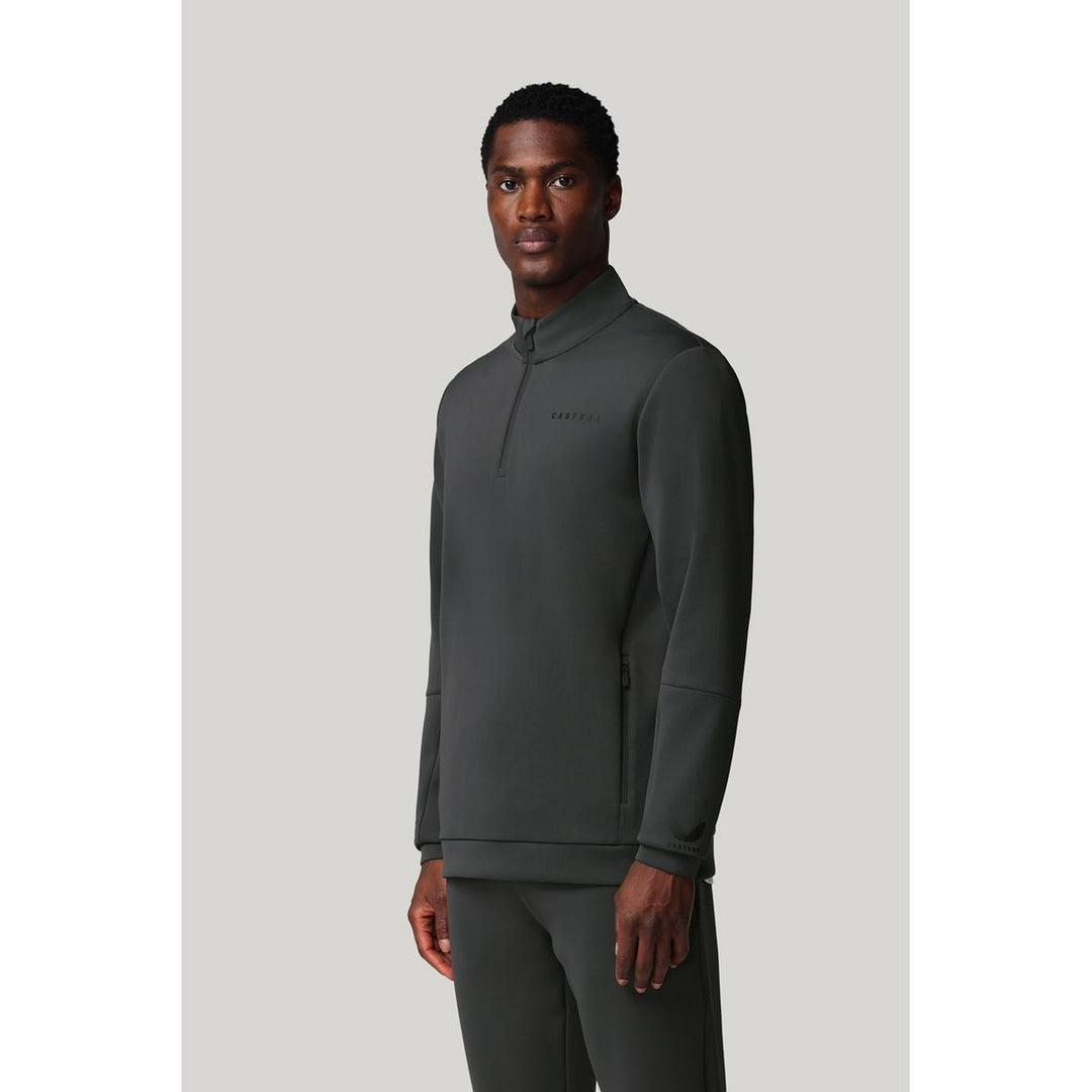 Castore FLEX 1/4 ZIP SWEATSHIRT CASTORE GUNMETAL/CASTORE