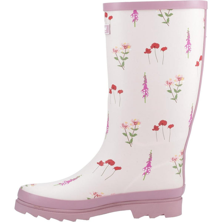 Cotswold Wildflower Tall Wellingtons Pink