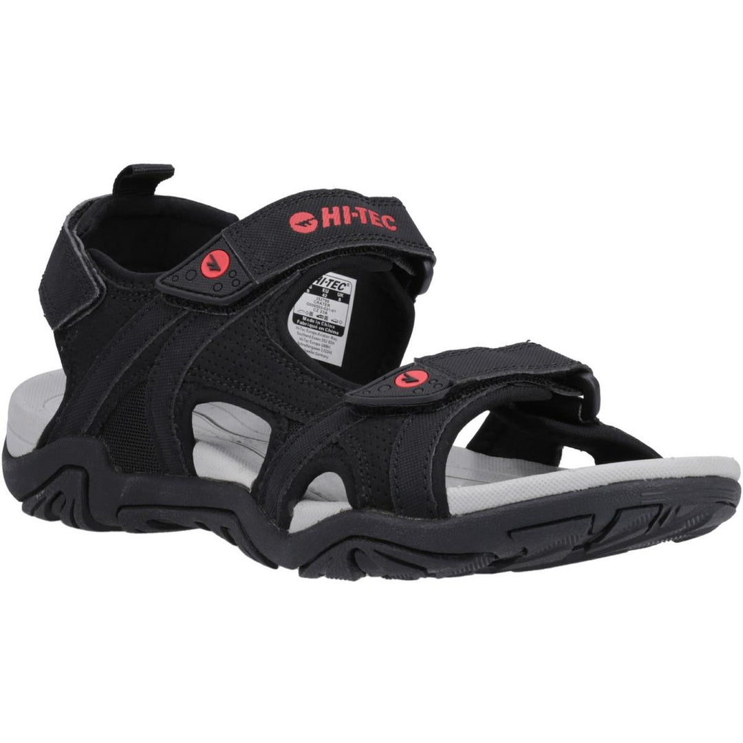 Hi-Tec Crater Sandal Black/Grey/Red