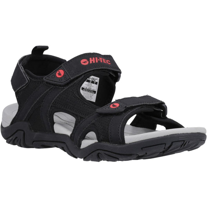 Hi-Tec Crater Sandal Black/Grey/Red
