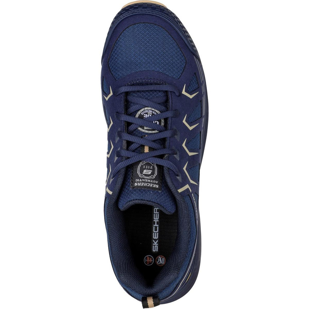 Skechers Workwear Malad II Safety Trainers Navy/Tan