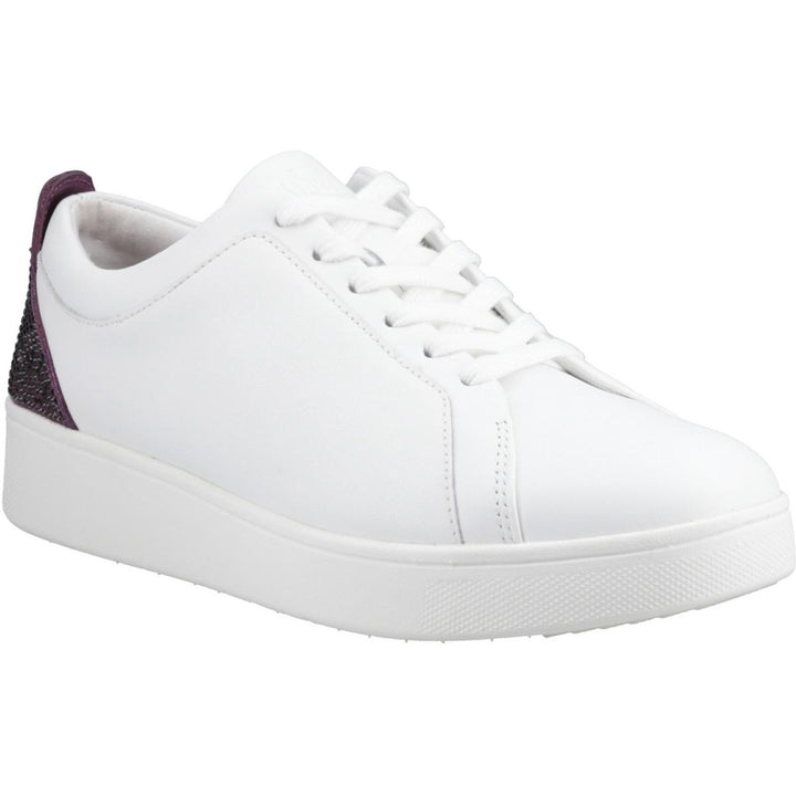 Fitflop Rally Crystal-Backtab Sneakers Urban White/Mauve Wine
