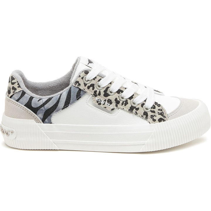 Rocket Dog Cheery Blocked Animal Shoes Grey/White – view 7