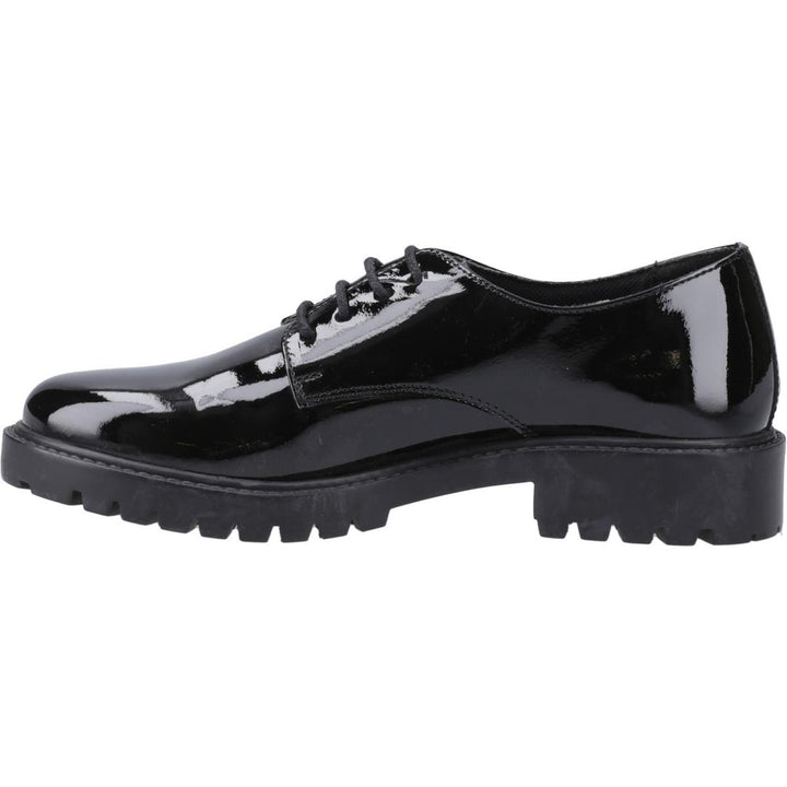 Hush Puppies Aubrey Lace Up Patent Jnr – view 4