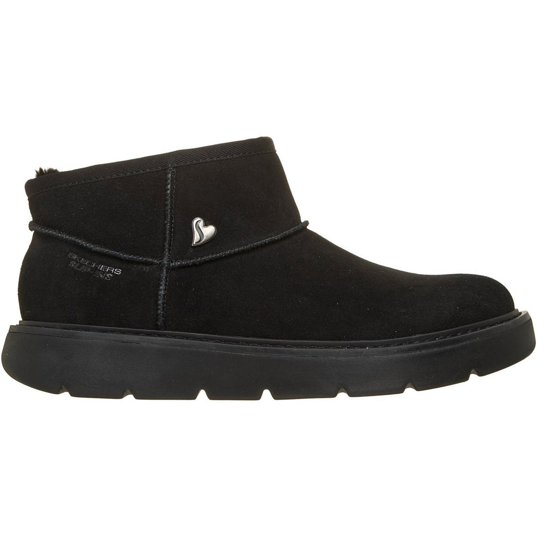KEEPSAKES COZY COZY MINI Black Suede/Faux Fur