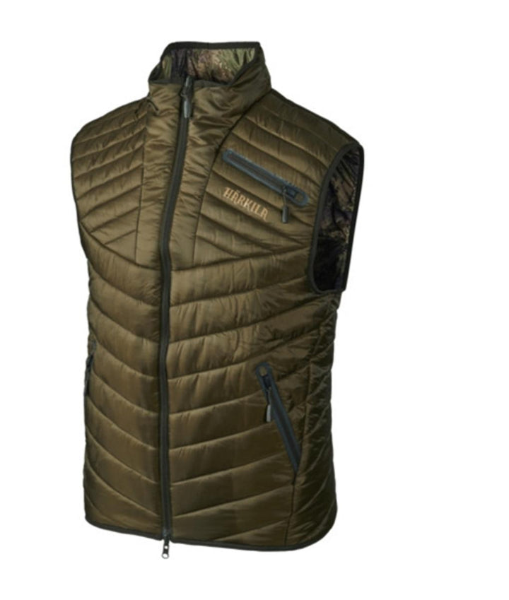 Harkila Lynx Insulated Reversible waistcoat Willow green/AXI
