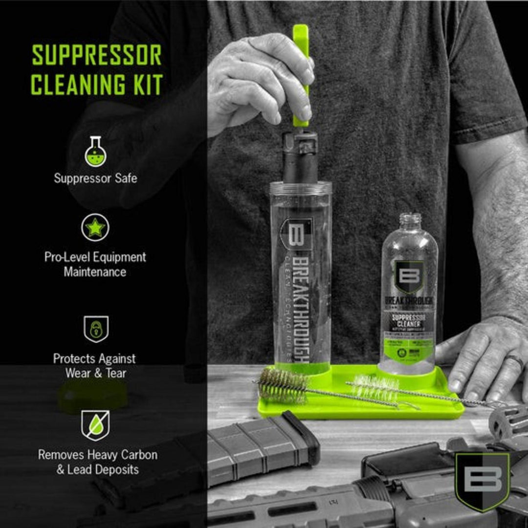 Breakthrough Clean Suppressor Cleaning Kit with 16oz Suppressor Cleaner