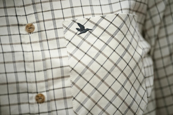 Kerry Shooting Shirt Estate Blue/Pine Green Check – view 6