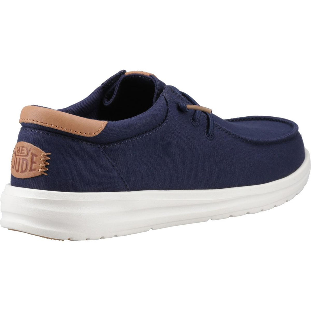 HEYDUDE Paul Canvas Shoes Navy Blazer