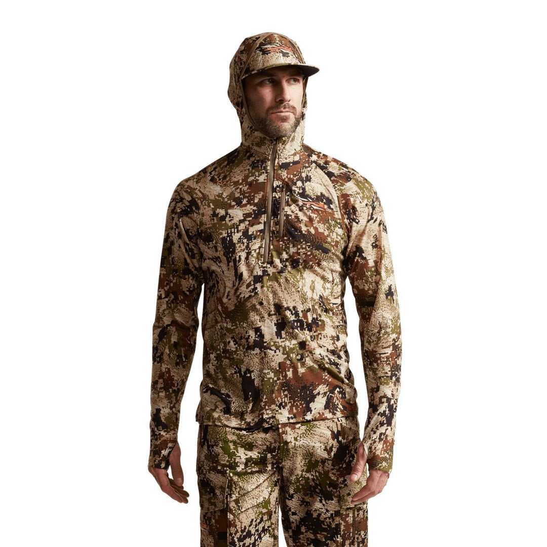 Sitka Core Merino 120 Hoody Optifade Subalpine - Lightweight 120-gram, 17.5-micron ArmorSpun Wool for durability and anti-itch comfort, Easy-care can be washed dried with your regular laundry