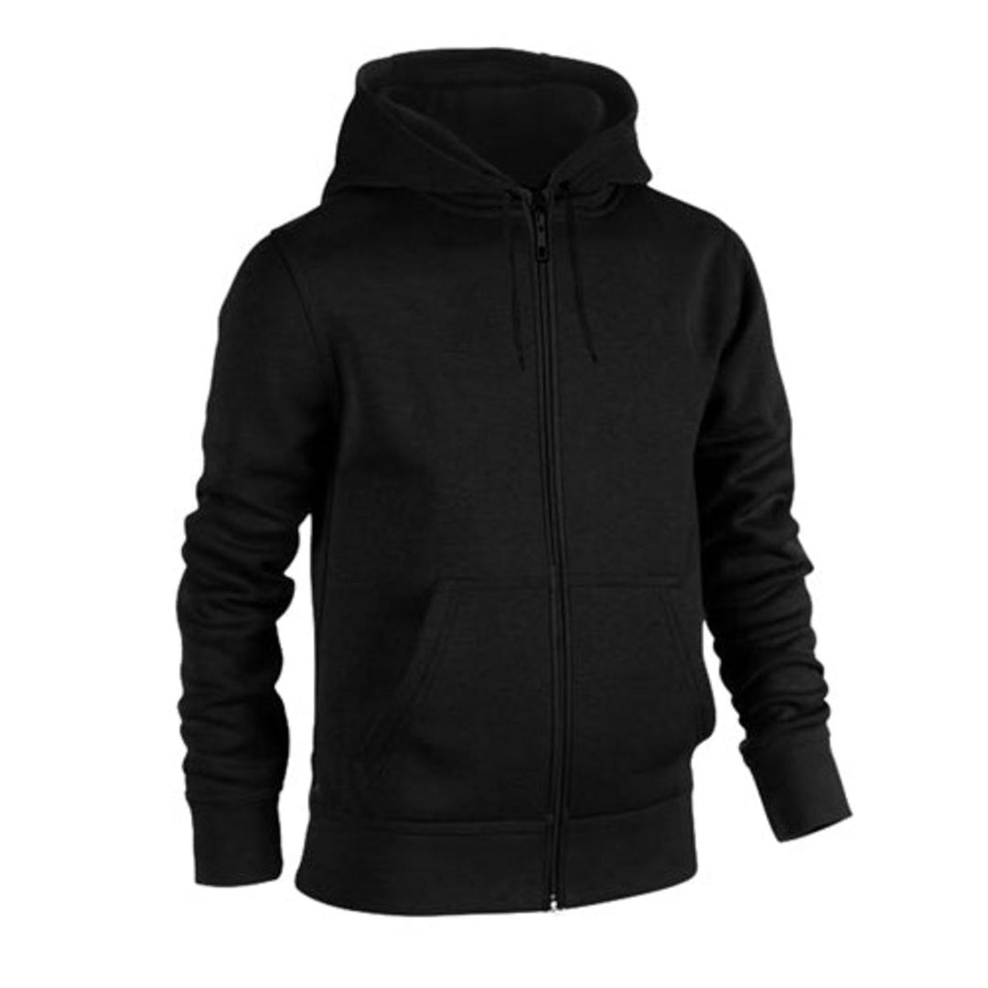 Urban Road Plain Full-Zip Hoodie – 280gsm Fleece Sweatshirt – view 4
