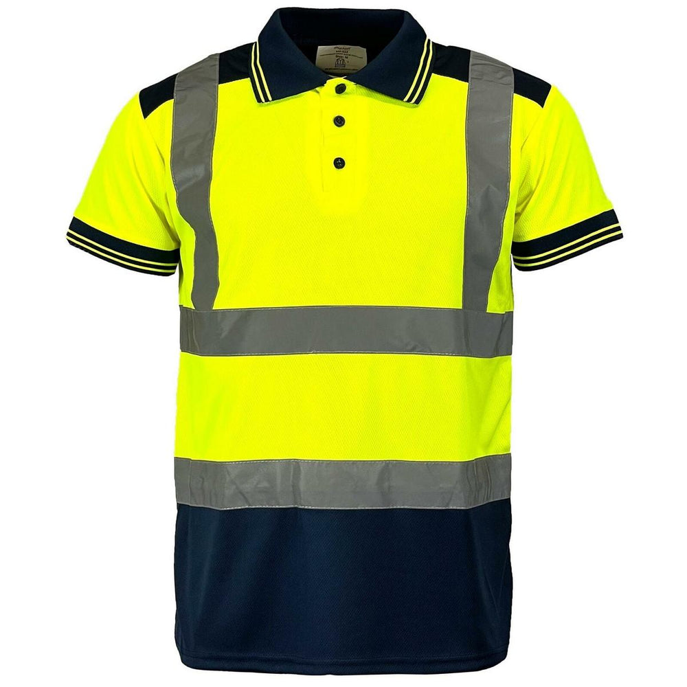 ek Wholesale Mens Hi Vis Visibility Short Sleeved Polo Shirt – view 2