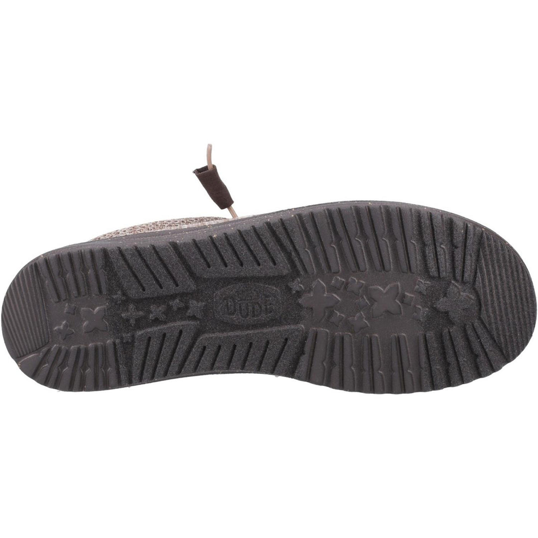 HEYDUDE Wally Stretch Mesh Shoes Deep Taupe/Mole