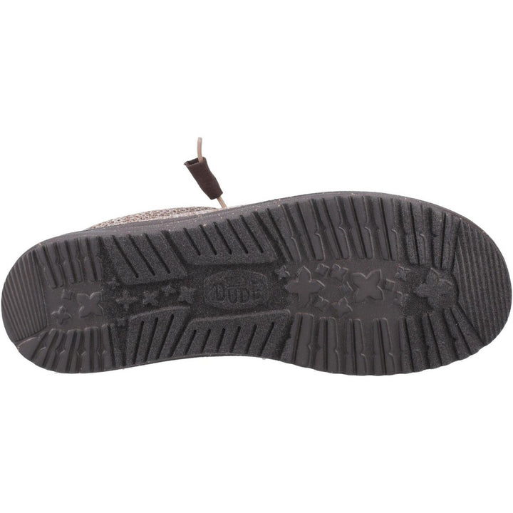 HEYDUDE Wally Stretch Mesh Shoes Deep Taupe/Mole