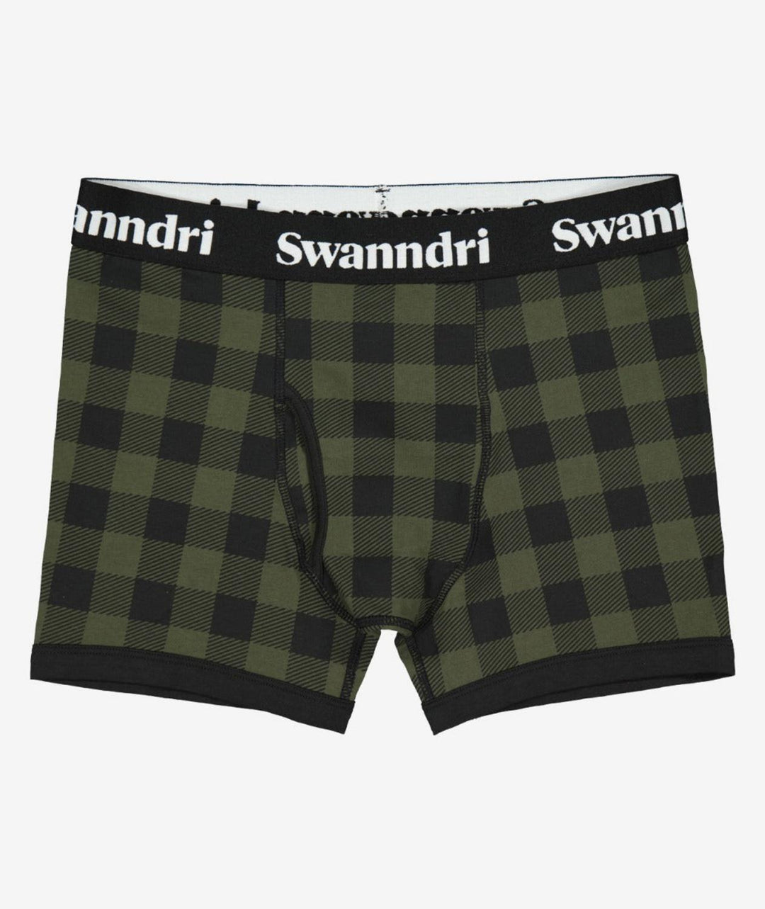 Swanndri Men's Underwear - Organic Cotton Check Boxer Briefs