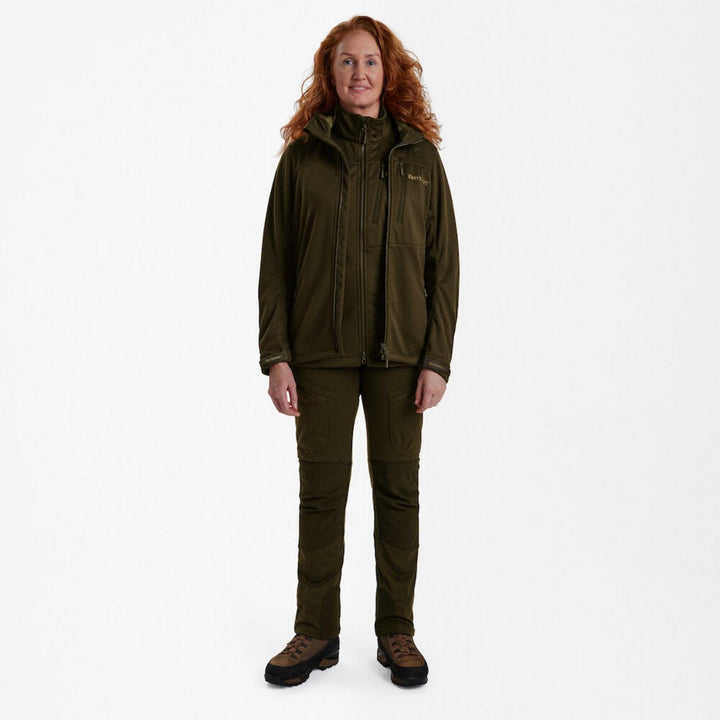 Deerhunter Lady Excape Softshell Jacket C48 Olive Green - Hunting jacket insulated weatherproof for Men – view 5