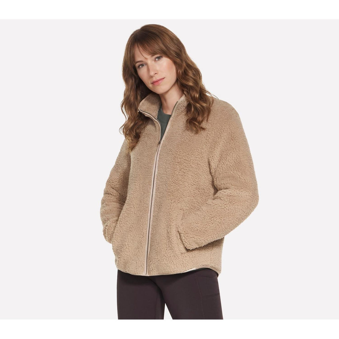 Skech-Sherpa Jacket Taupe
