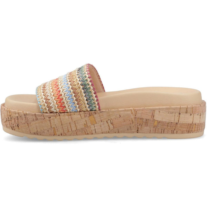 Rocket Dog Faye Alti Raffia Sandal Multicoloured – view 4