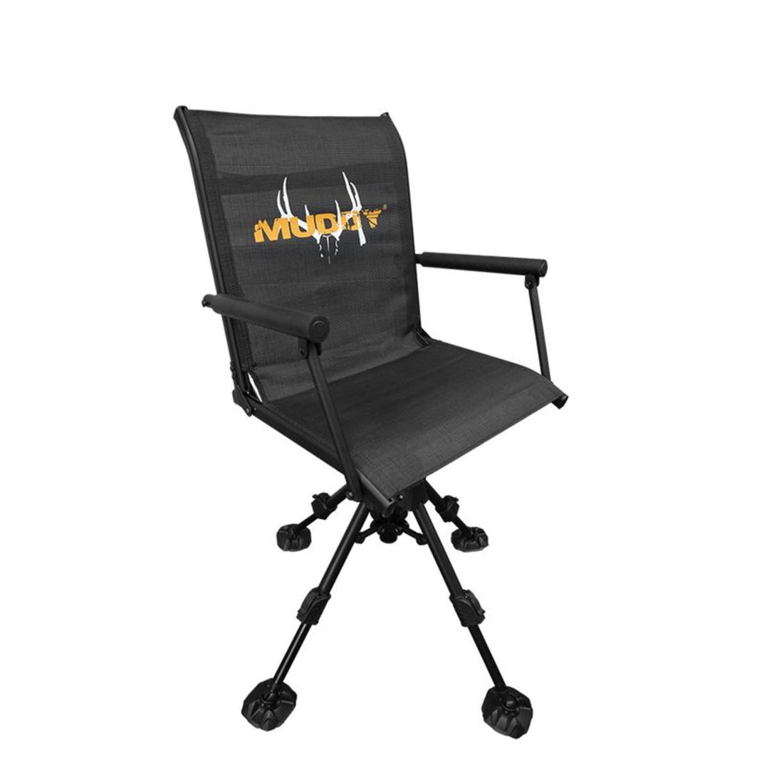 Muddy Swivel Ground Seat With Adjustable Legs