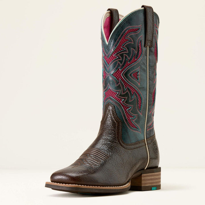 Ariat Ladies San Angelo VentTEK 360 Wide Square Toe Western Boot