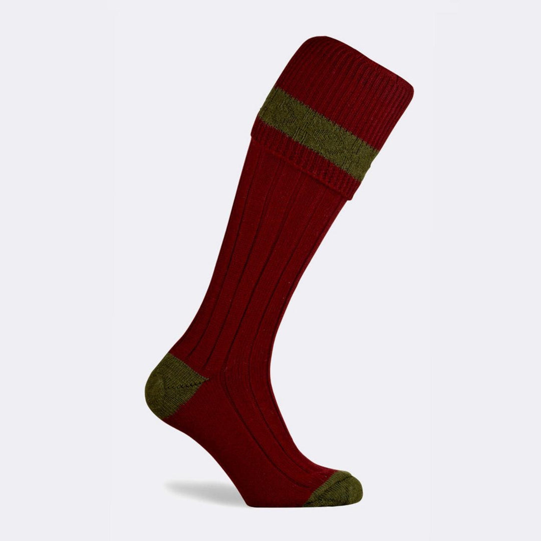 Bisley Burgundy Stocking XL 11-13 shooting sock