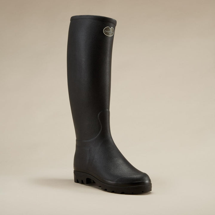 Le Chameau Women's Saint-Hubert Leather Lined Wellington Boot