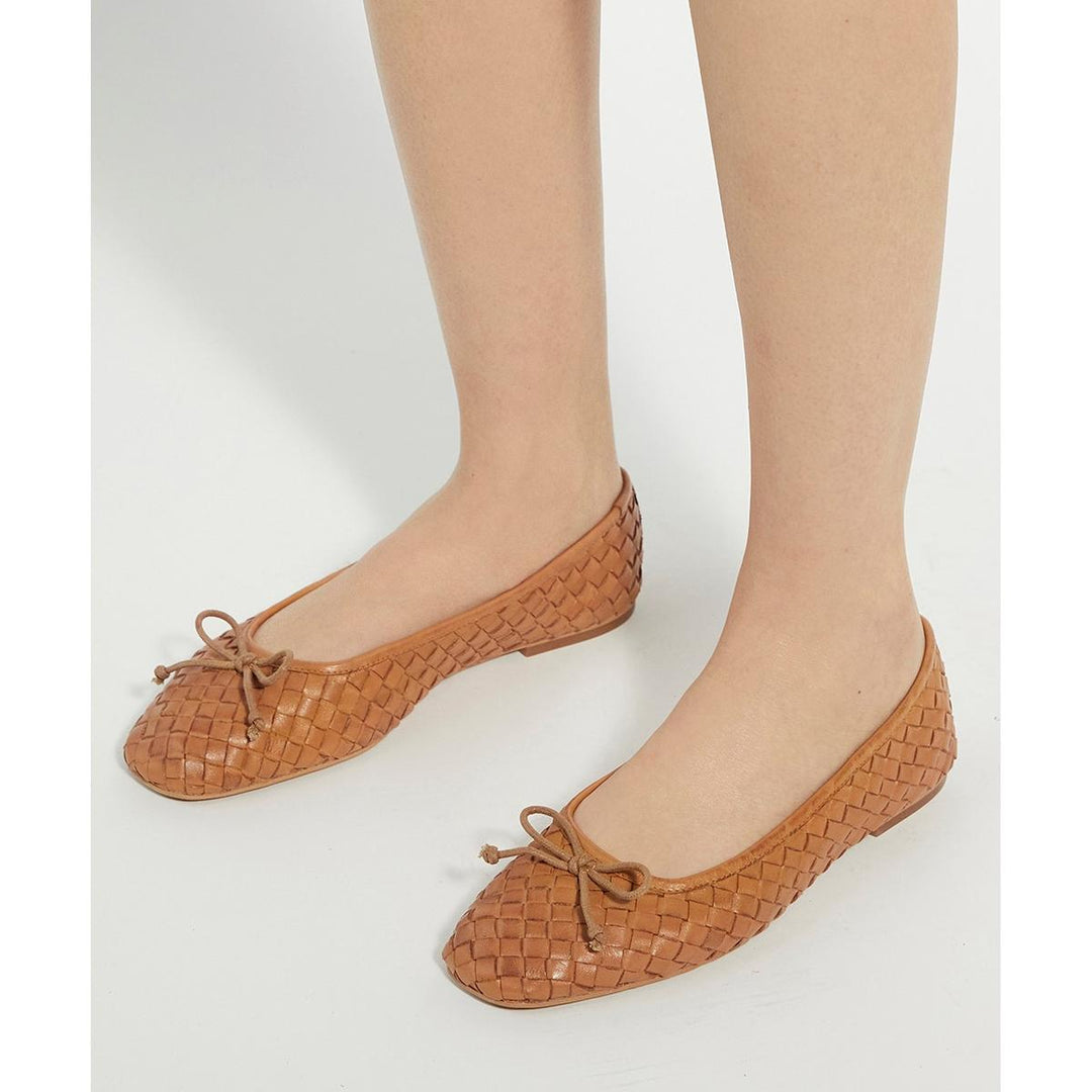 Dune Heat Ballerinas Tan