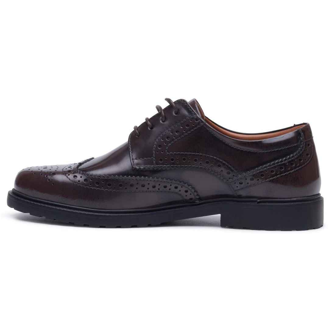 Verity Hi-Shine Brogue Chocolate