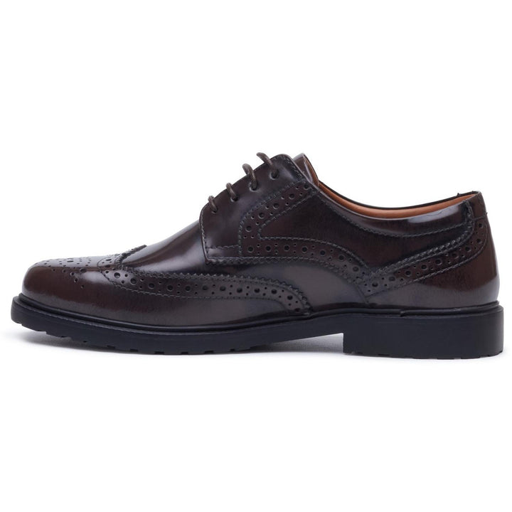 Verity Hi-Shine Brogue Chocolate