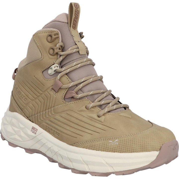 Hi-Tec Fuse Trek Mid Hiking Boots Taupe/Whitecap Grey/Warm Taupe