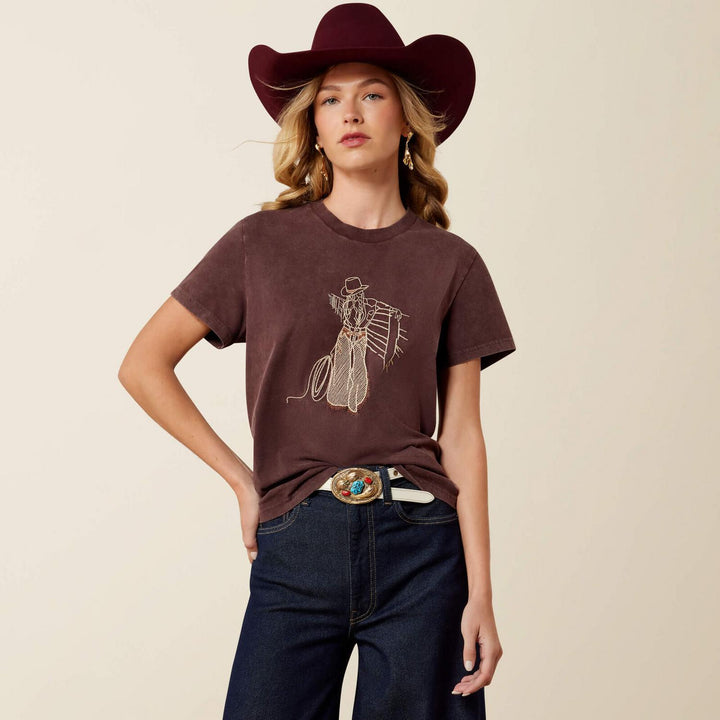 Ariat Ladies Rebel With A Cause Short Sleeve T-Shirt