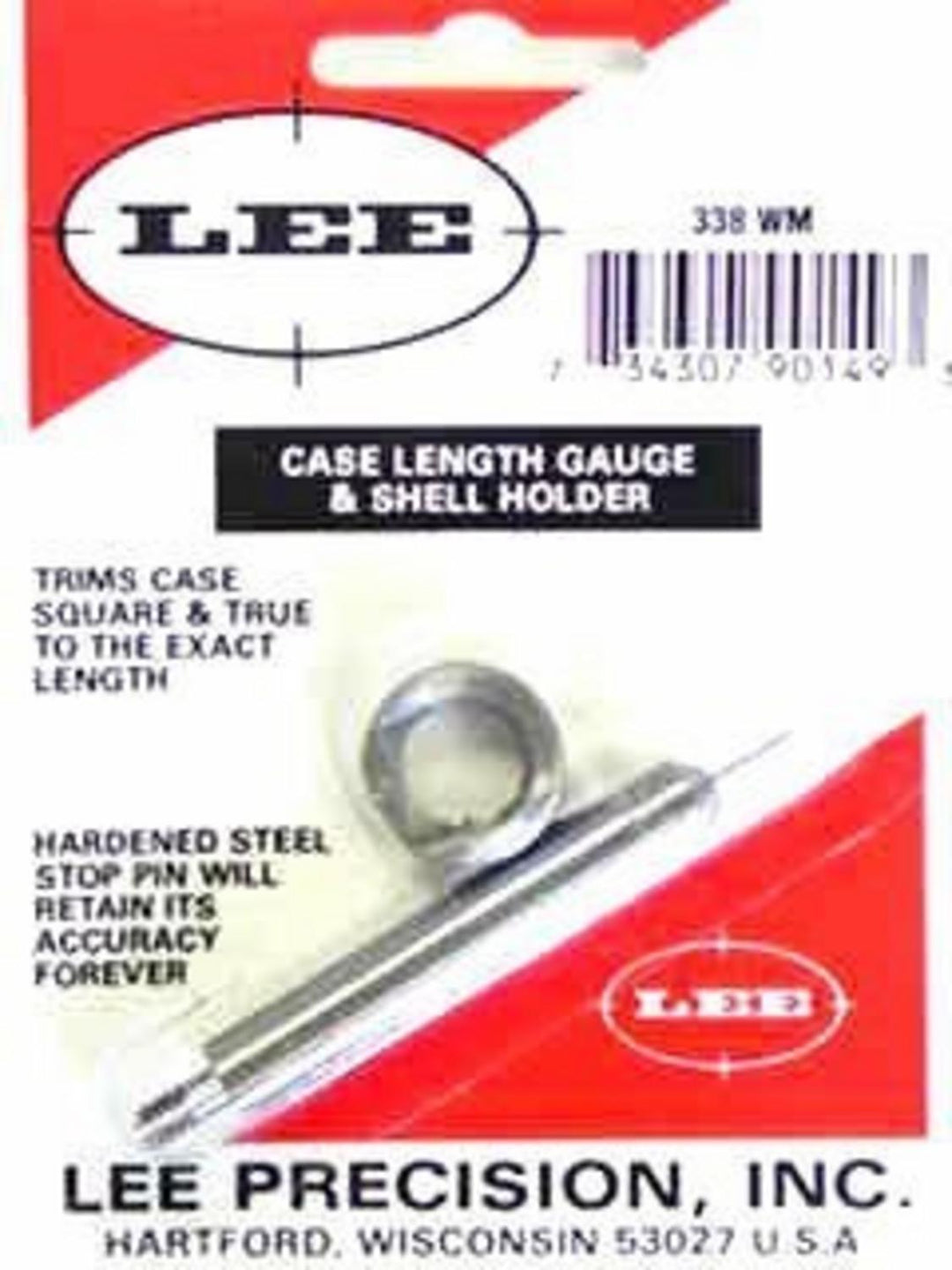 Lee Precision 338 Win Mag Case Length Gauge and Shell Holder
