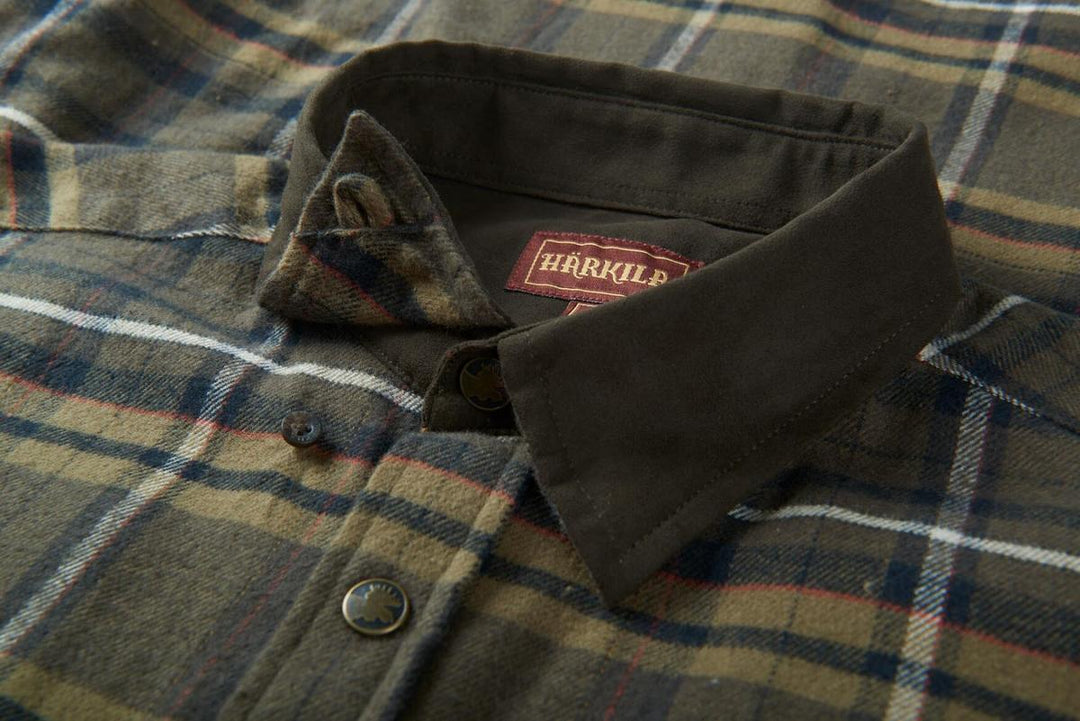 Harkila Pajala shirt Willow green check