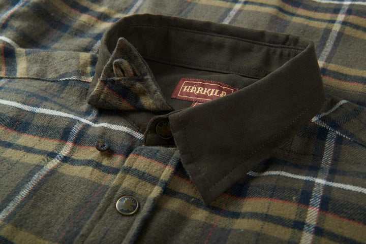 Harkila Pajala shirt Willow green check