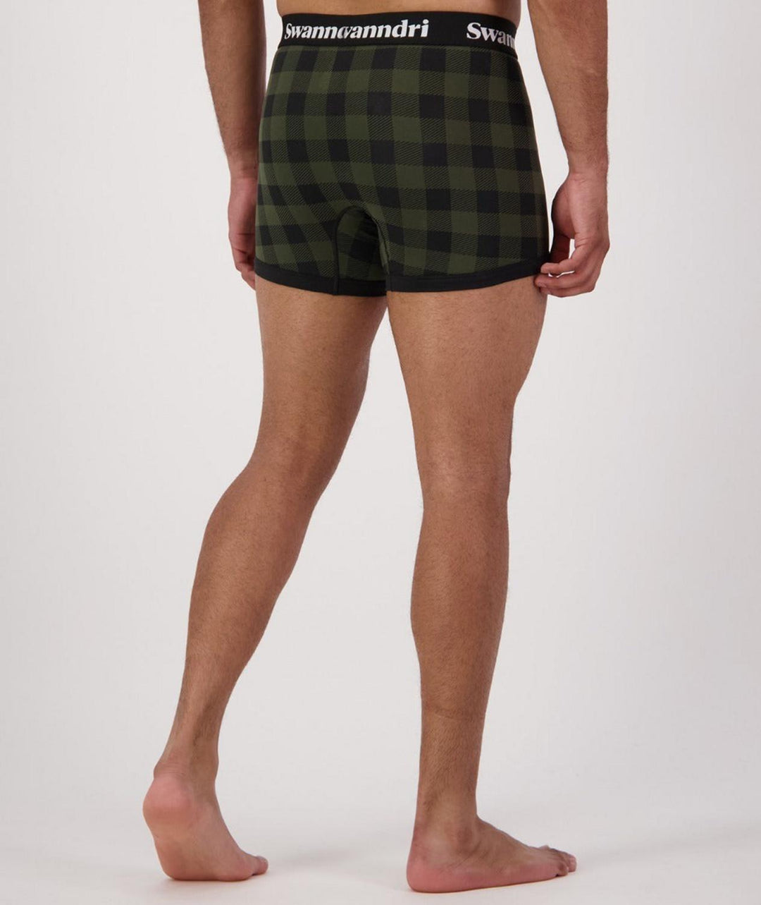 Swanndri Men's Underwear - Organic Cotton Check Boxer Briefs