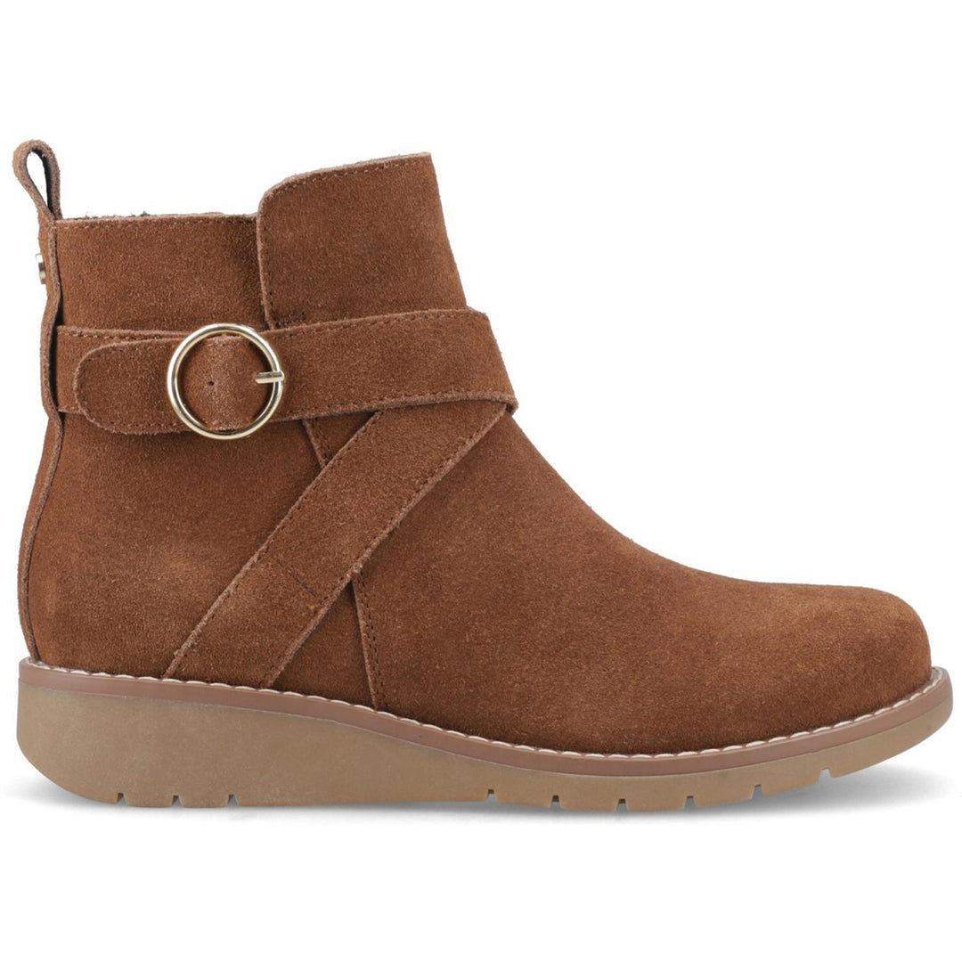 Lyra Buckle Boot Dark Tan