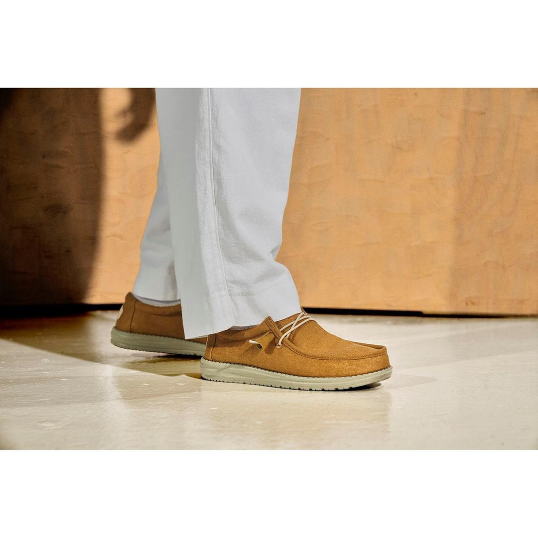 HEYDUDE Wally Canvas Shoe Cumin Brown/Stone Grey