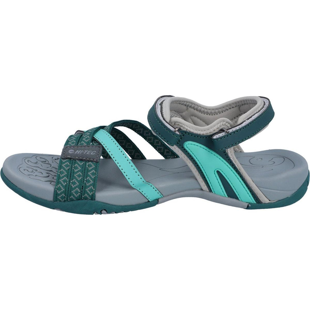 Hi-Tec Savanna II Sandal Lt Taupe/Olive/Sunset Coral