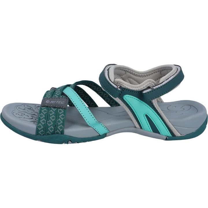 Hi-Tec Savanna II Sandal Lt Taupe/Olive/Sunset Coral