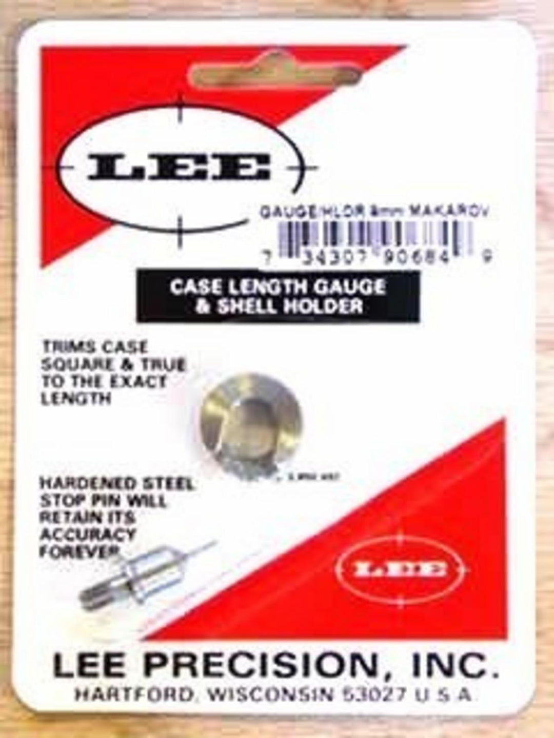 Lee Precision 9mm Makarov Case Length Gauge and Shell Holder