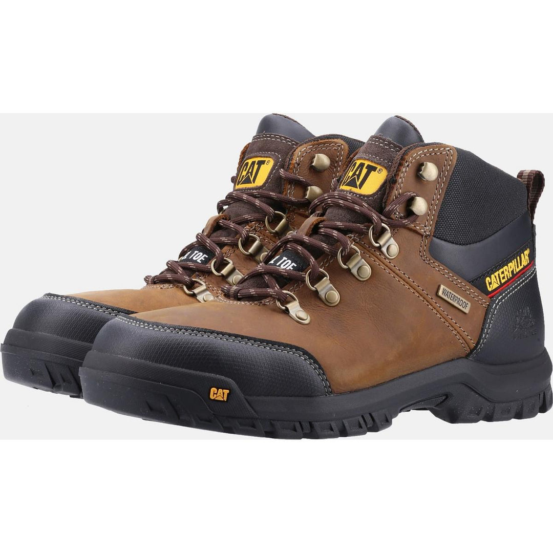 Caterpillar Framework Safety Boot ST S3 WR HRO SRA Seal Brown