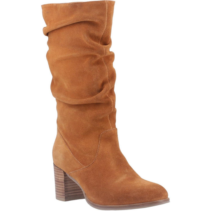 Cosima Ruched Boot Tan