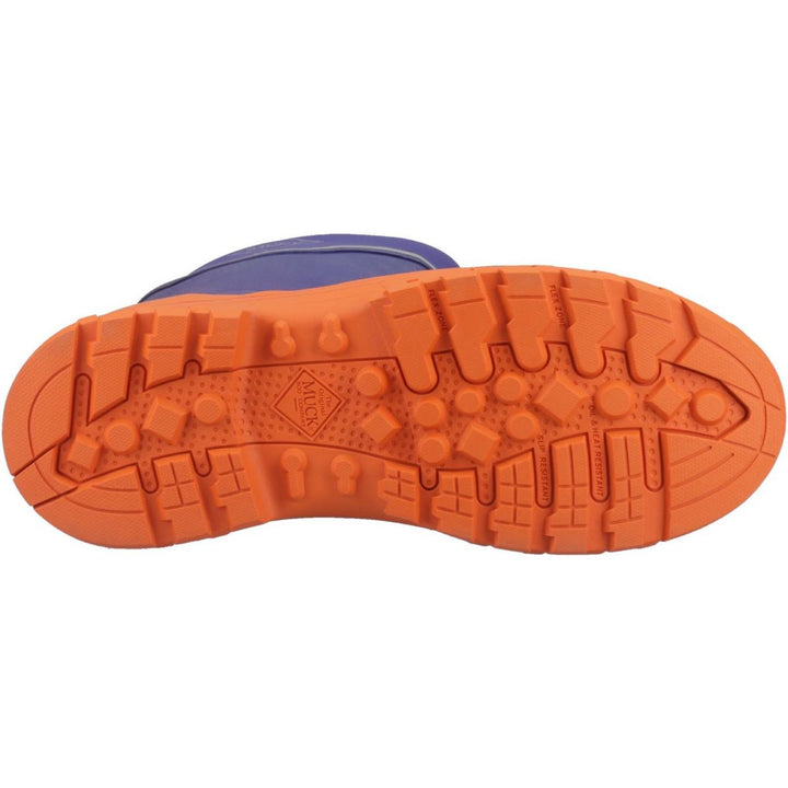 Muck Boots Grit S5 Safety Wellington Blue/Orange